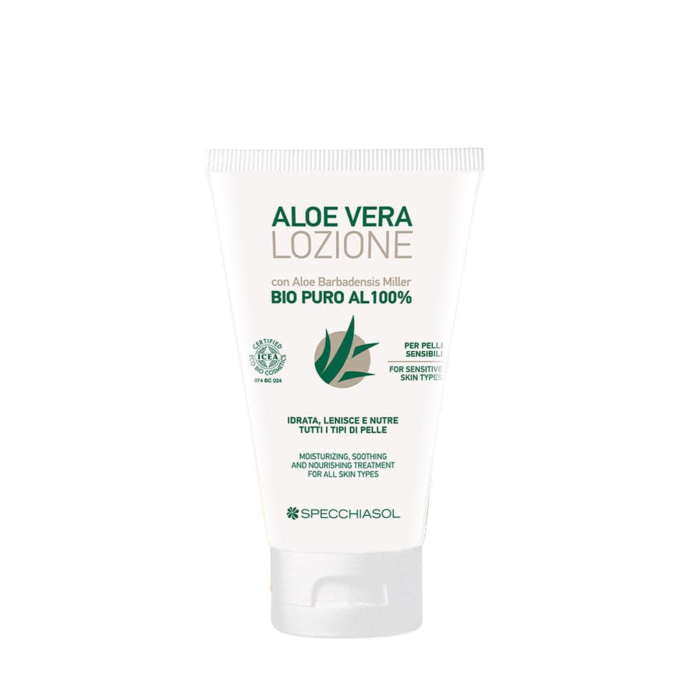 Specchiasol - Aloe Vera Lotion - 150ml – Specchiasol förpackning