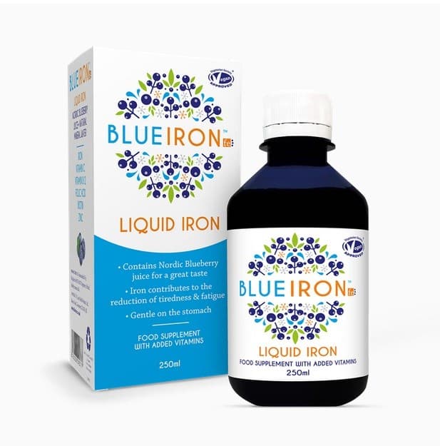 Blue Iron - Liquid Iron - 250ml – Blue Iron förpackning