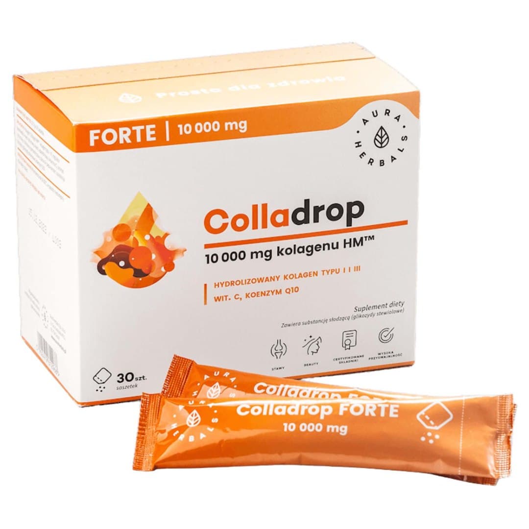 Aura Herbals - Colladrop® Colágeno - 30 Sobres – Aura Herbals empaque