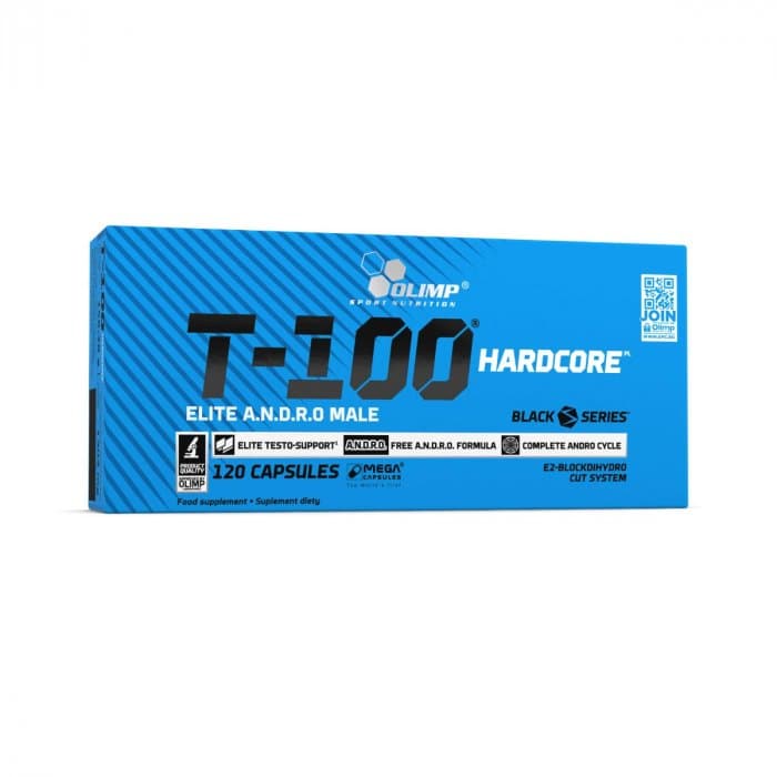 Olimp T-100 Hardcore 120 capsules – Olimp Labs emballage