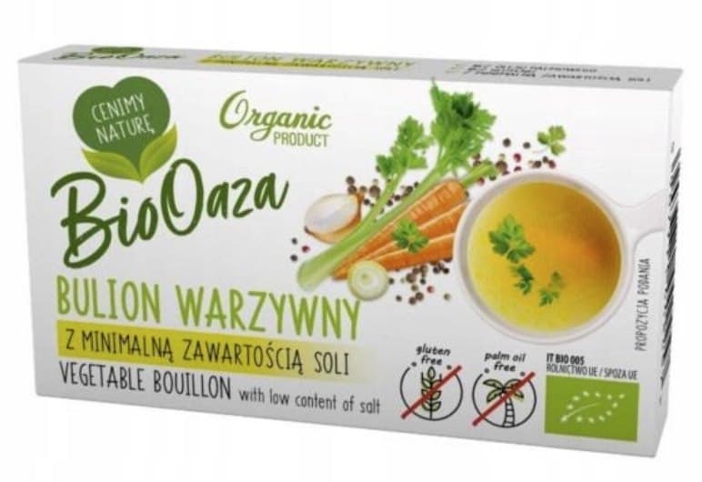 Bio Oaza - Bouillon Végétal Faible en Sel - 60g – Bio Oaza packaging