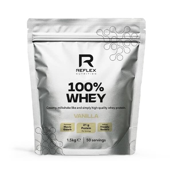 Reflex Nutrition - 100 % valleprotein - Vanilje, 1500 g – emballage