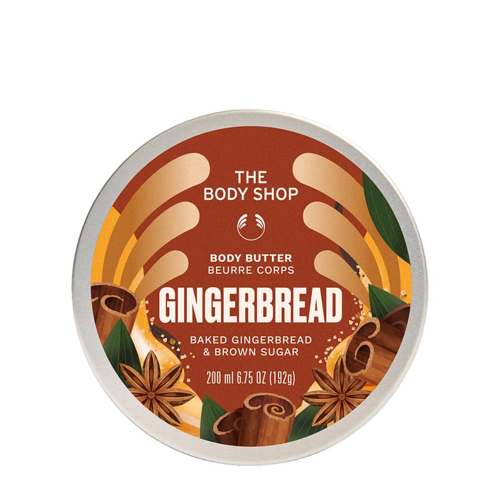 The Body Shop - Kropssmør med bagt honningkage og brun farin – emballage