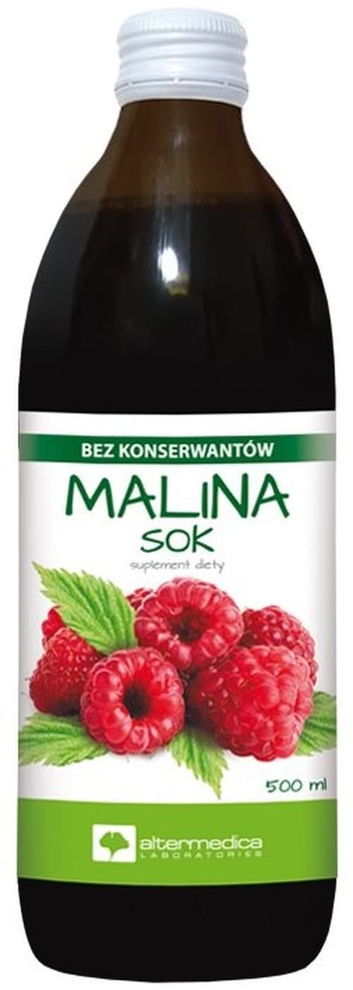 Alter Medica - Raspberry Juice 500ml – Alter Medica packaging