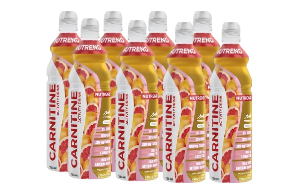 Carnitine Activity Drink, Non Sparkling Fresh Grapefruit - 8 x 750 ml. – Nutrend opakowanie