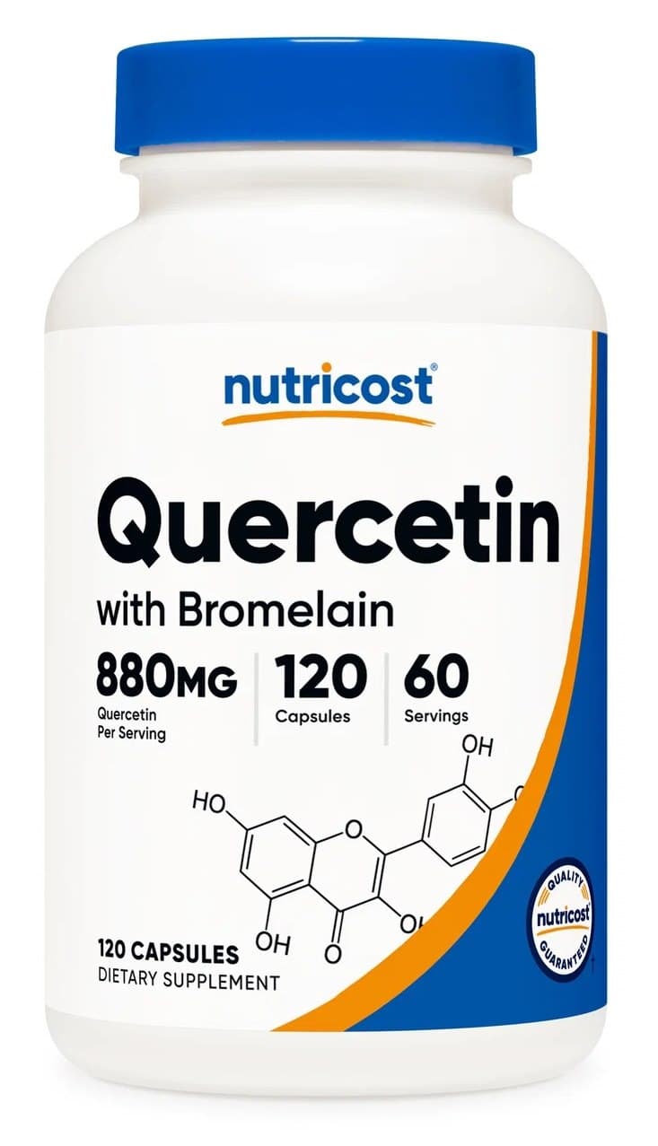 Nutricost - Kwercetyna z Bromelainą - 120 Kapsułek – Nutricost opakowanie