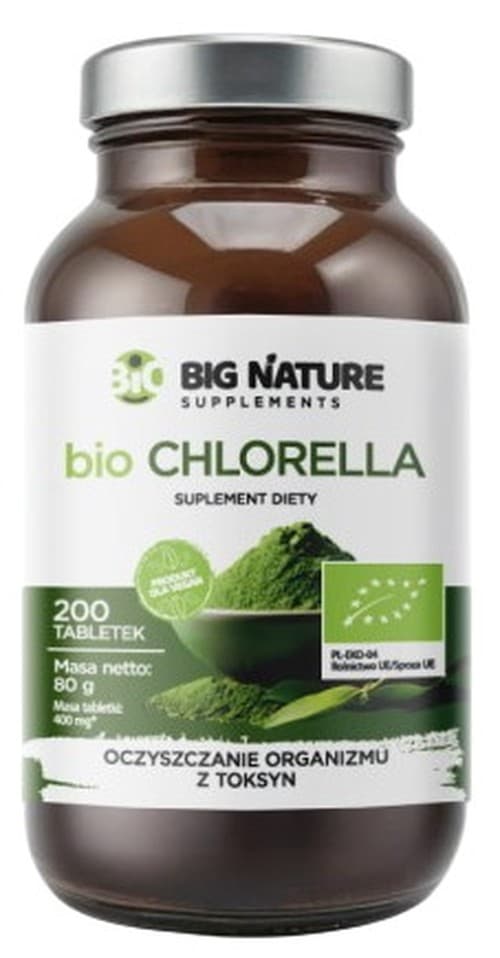 Big Nature - Chlorella Bio - 200 Tablets – Big Nature packaging