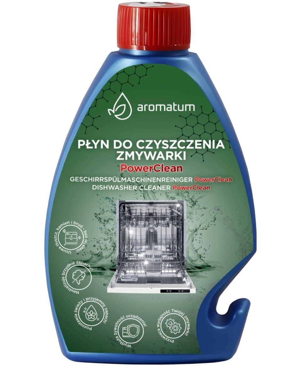 Aromatum - Dishwasher Cleaner PowerClean - 250 ml – Aromatum förpackning