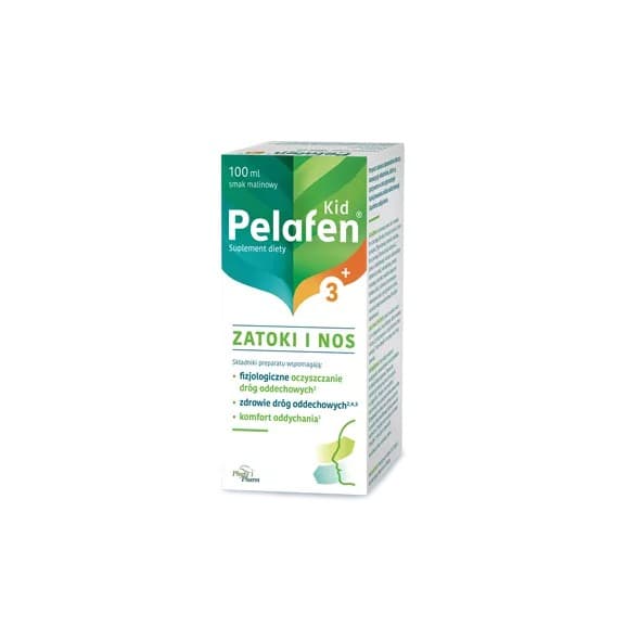 Phytopharm - Pelafen Kid, hyldebærsaft, eukalyptusolie og verbenaekstrakt - 100 ml – emballage