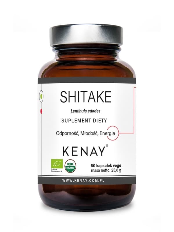 Kenay - Shiitake - 60 Capsules – packaging