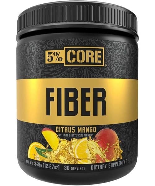 5% Nutrition - Fiber Core Series Citrus Mango 348g – 5% Nutrition packaging