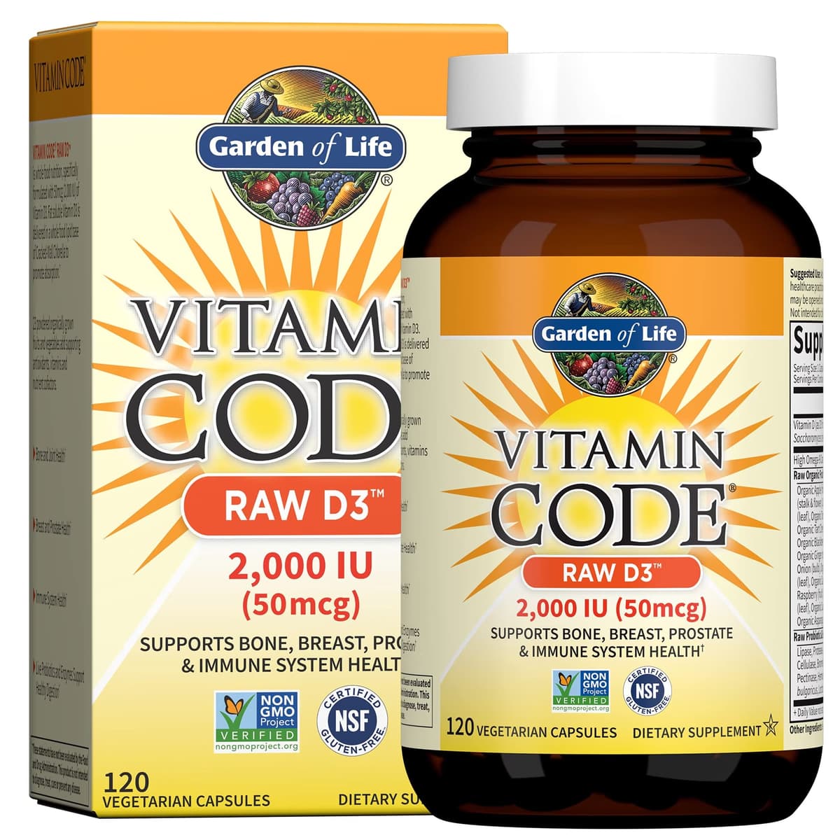 Garden Of Life - Vitamin Code Raw D3 – Garden of Life emballage