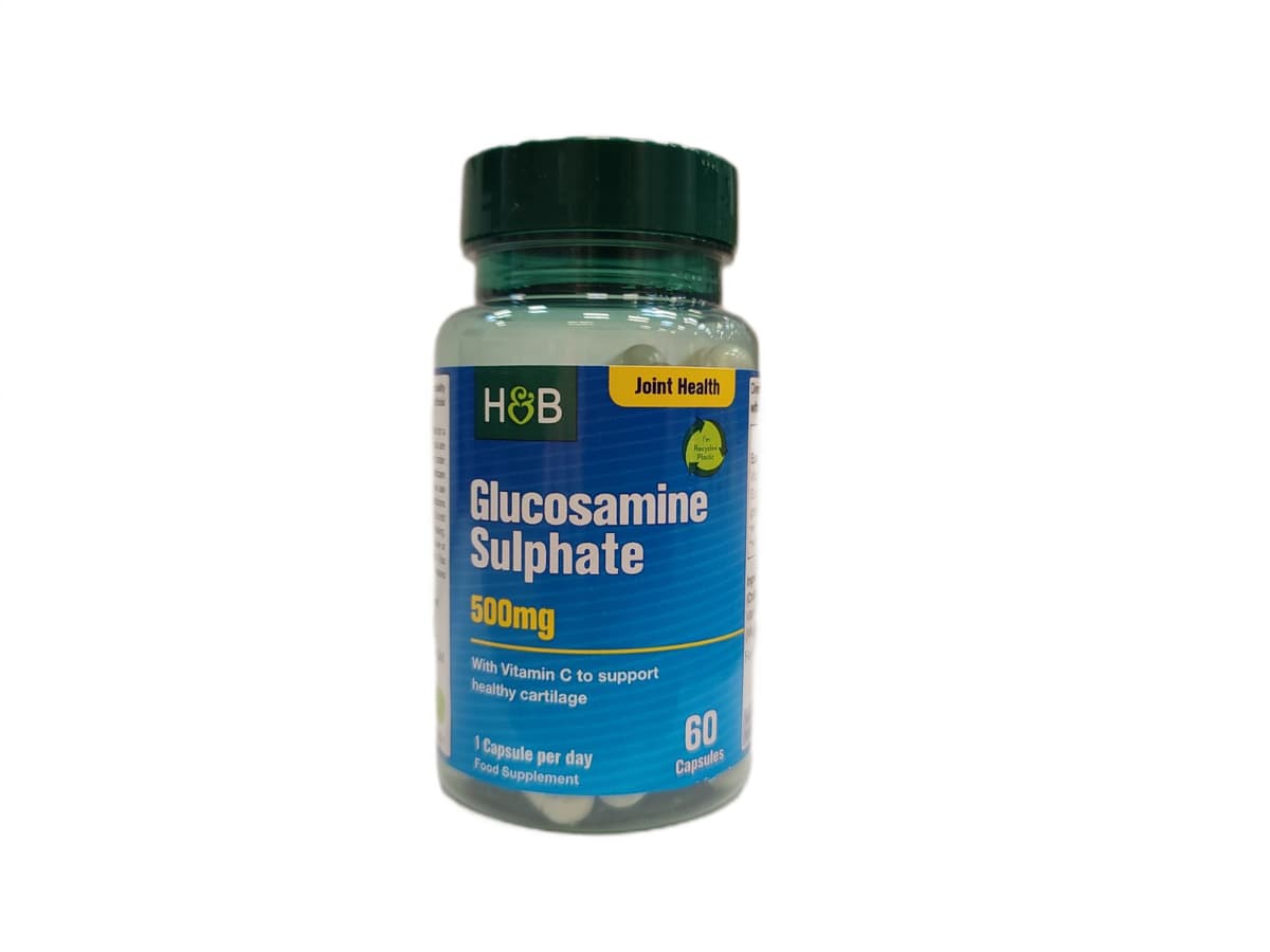 Holland & Barrett - Glucosamine Sulphate with Vitamin C – Holland & Barrett förpackning