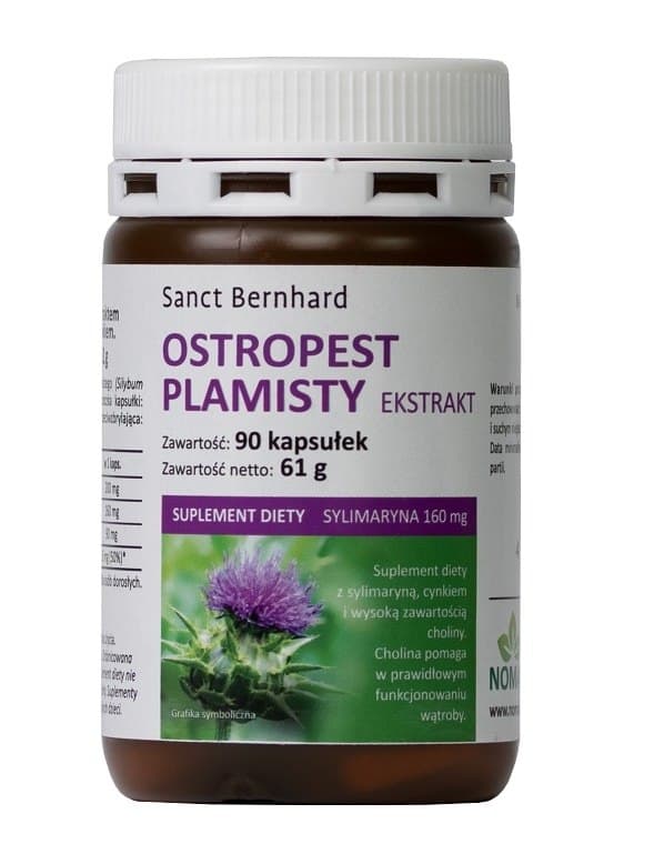 Kräuterhaus Sanct Bernhard Milk Thistle 160 mg Silymarin - 90 Kapseln