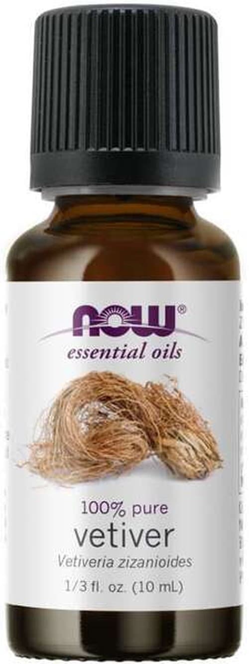 NOW Foods - Olejek eteryczny, Olejek vetiver - 10ml – NOW Foods opakowanie