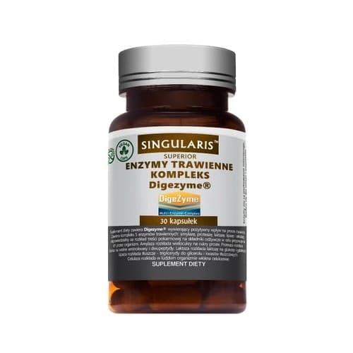 Singularis - Digestive Enzyme Complex Digezyme - 30 Caps – Singularis förpackning