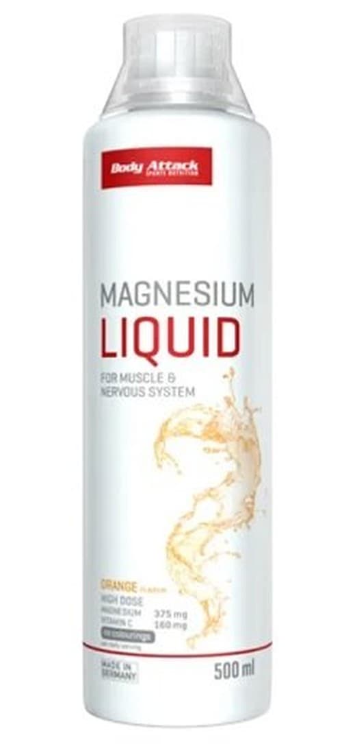Body Attack - Magnesium - Orange, 500 ml, flüssig – Verpackung