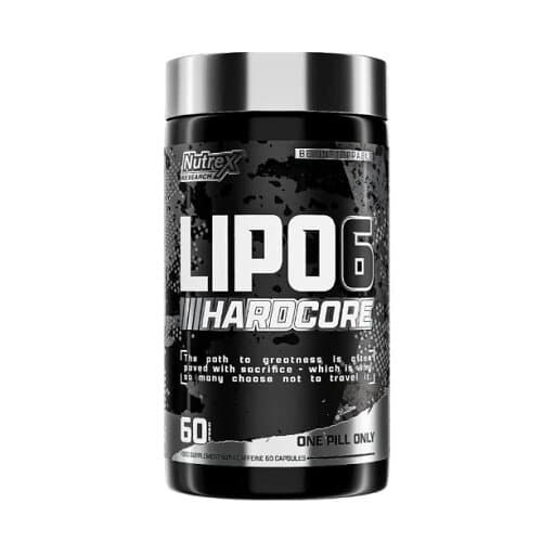Nutrex - Lipo-6 Hardcore - Sin sabor, 60 cápsulas – empaque