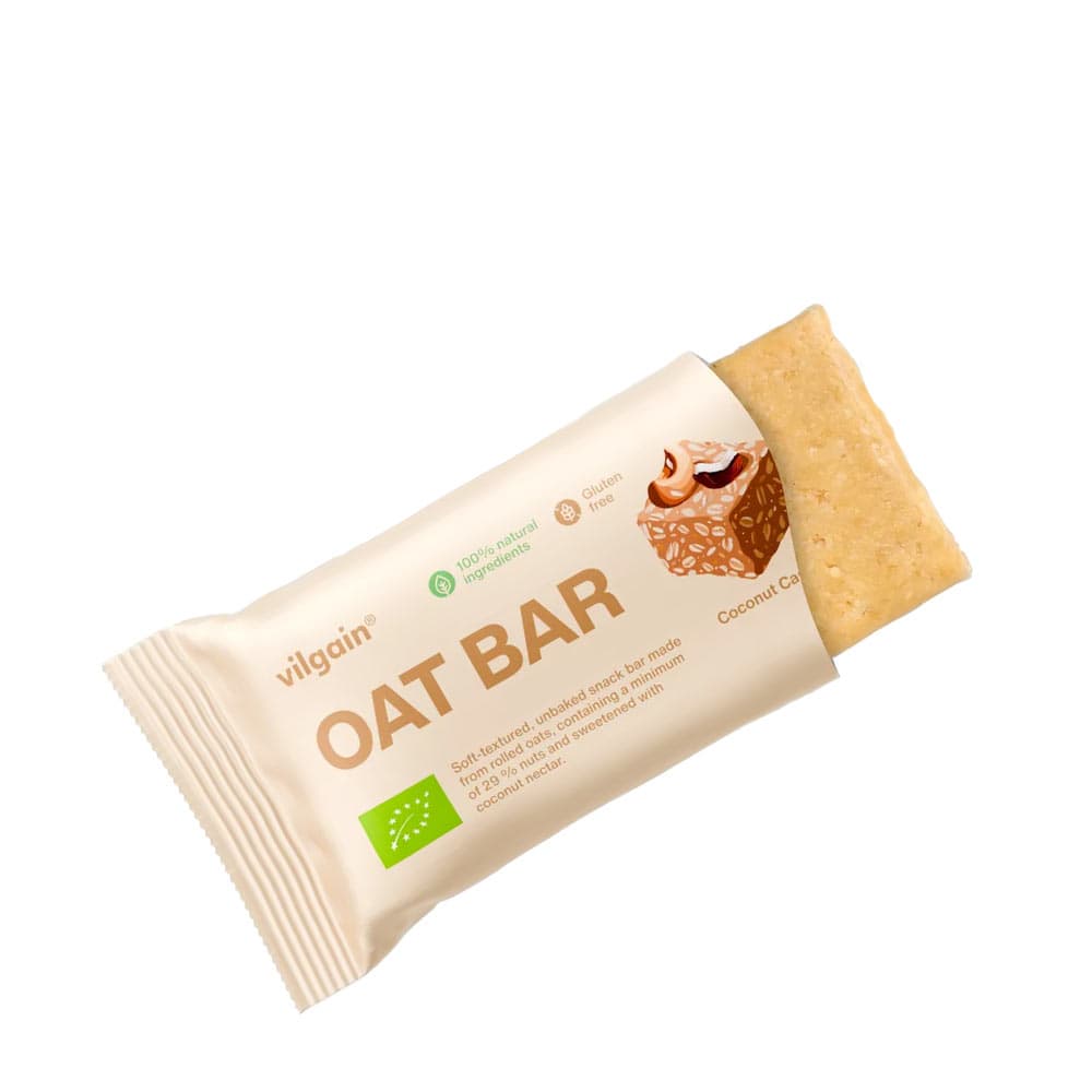 Vilgain Bio Oat Bar Coconut Cashew - 50 g – Vilgain packaging