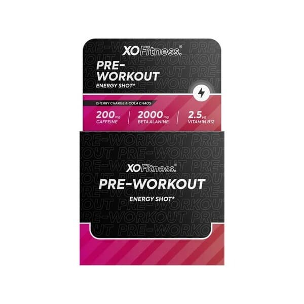 XO Fitness - Przedtreningowy shot energetyczny - 60ml (na shot) – XO Fitness opakowanie
