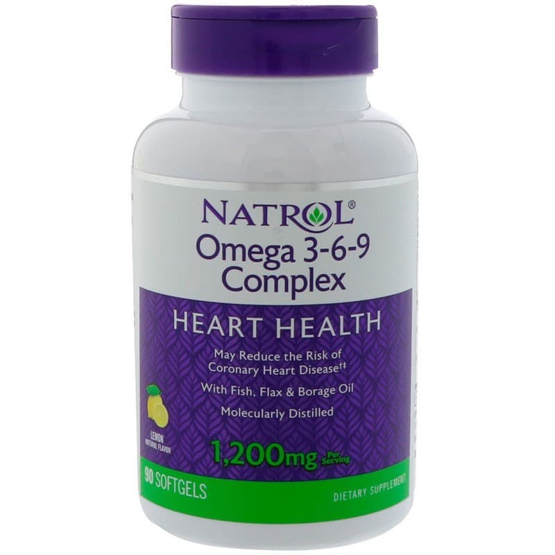 Natrol Omega 3-6-9 Complex 90 capsule – Natrol confezione