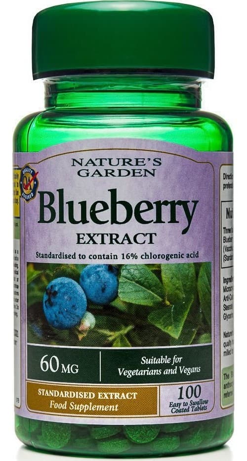 Nature's Garden - Blueberry Extract - 100 Tablets