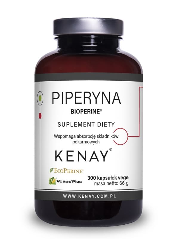 Kenay - Piperine BioPerine® Black Pepper Extract - 300 Capsules – packaging