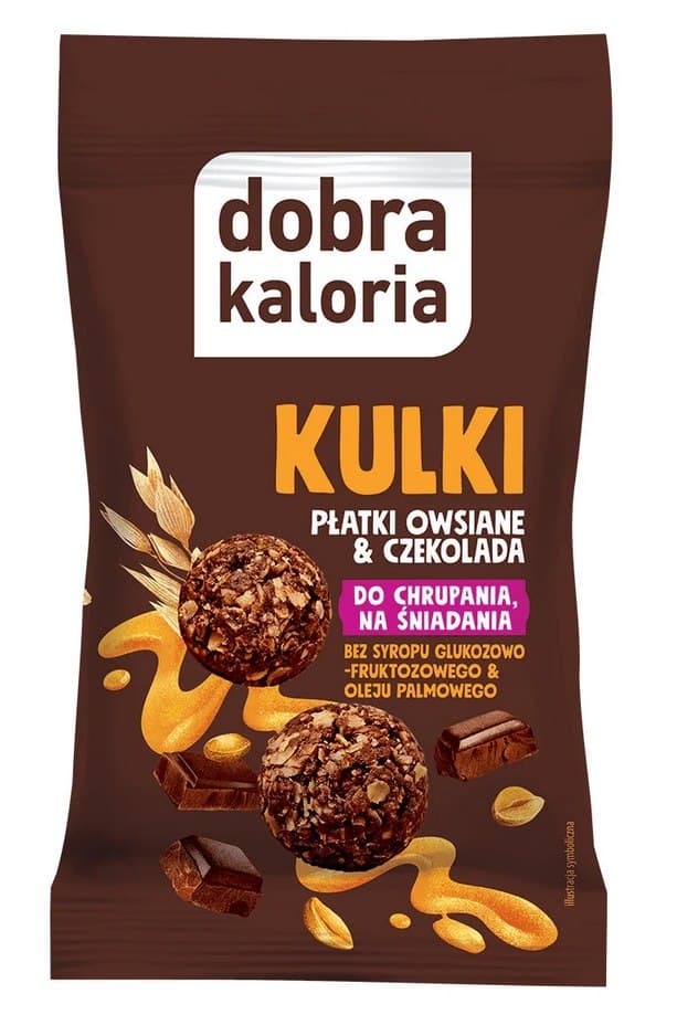 Dobra Kaloria - Fiocchi d'avena e Palline di cioccolato 40g – Dobra Kaloria confezione