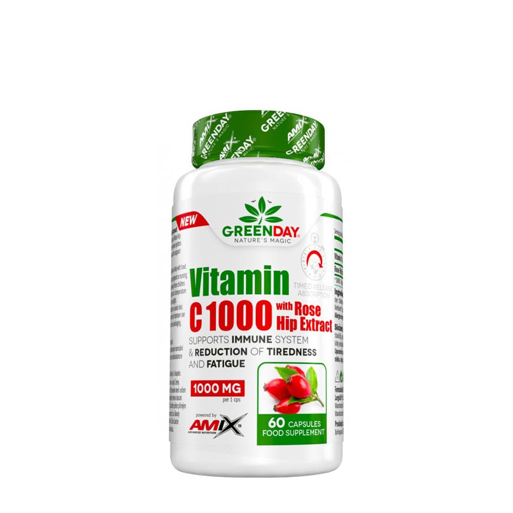 Amix - Vitamina C 1000 con estratto di rosa canina – Amix packaging
