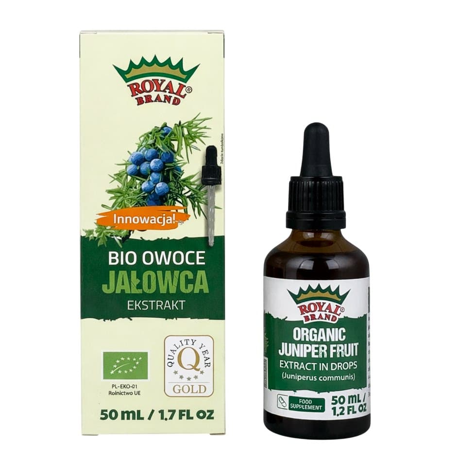 Royal Brand - Organic Juniper Berry Extract 50ml – Royal Brand förpackning