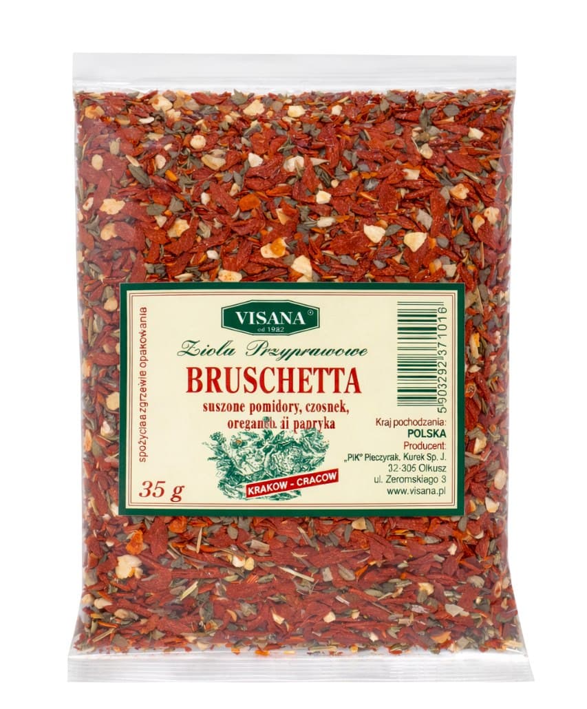 Visana - Bruschetta Seasoning - 35g – Visana packaging