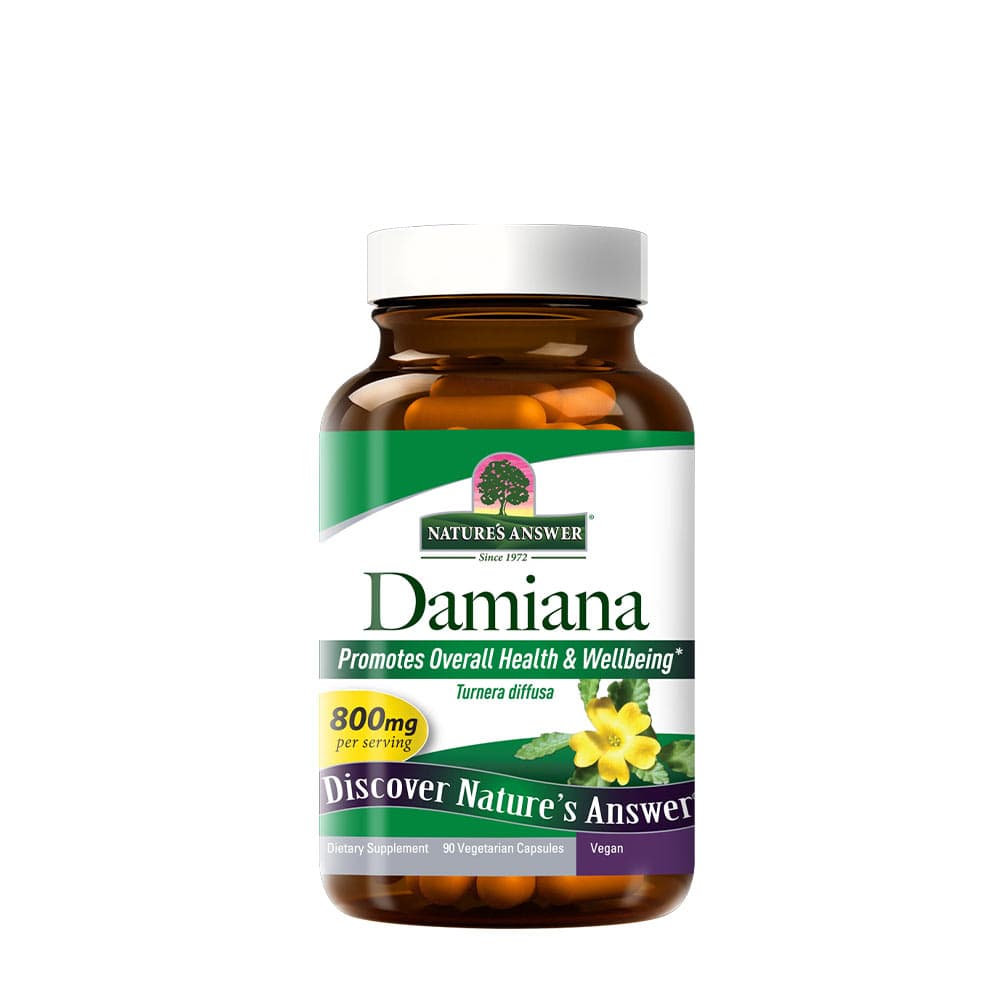 Nature's Answer - Damiana - 90 Vegetarian Capsules – Nature's Answer förpackning