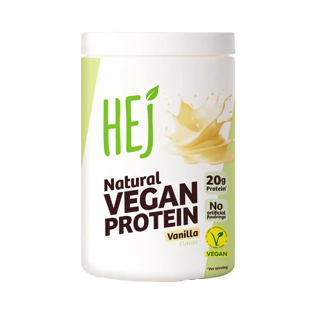 HEJ Natural Vegan Protein – HEJ Natural förpackning
