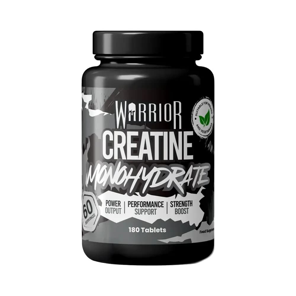 Warrior - Creatine Monohydrate - Unflavoured - 180 Tablets – Warrior förpackning