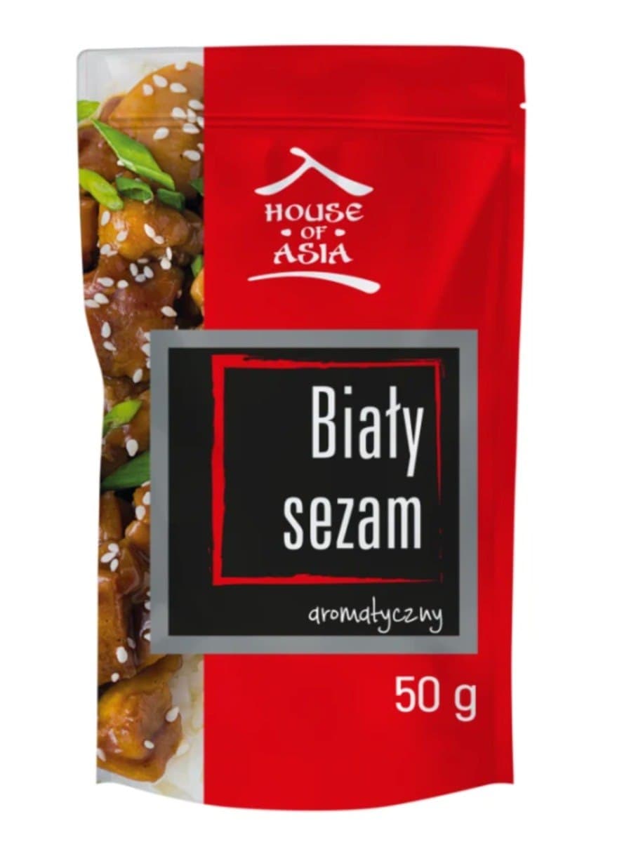 House of Asia Biały sezam 50 g – house of asia packaging
