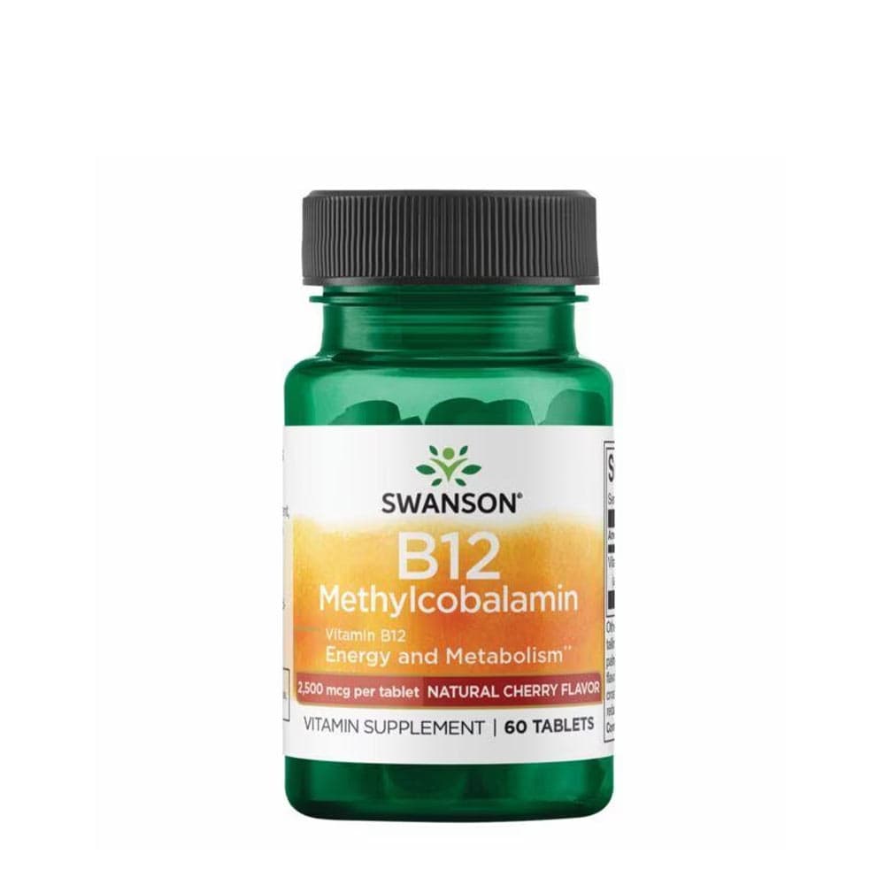 Swanson Vitamina B12 Methylcobalamin 5000 mcg pastillas masticables – Swanson packaging