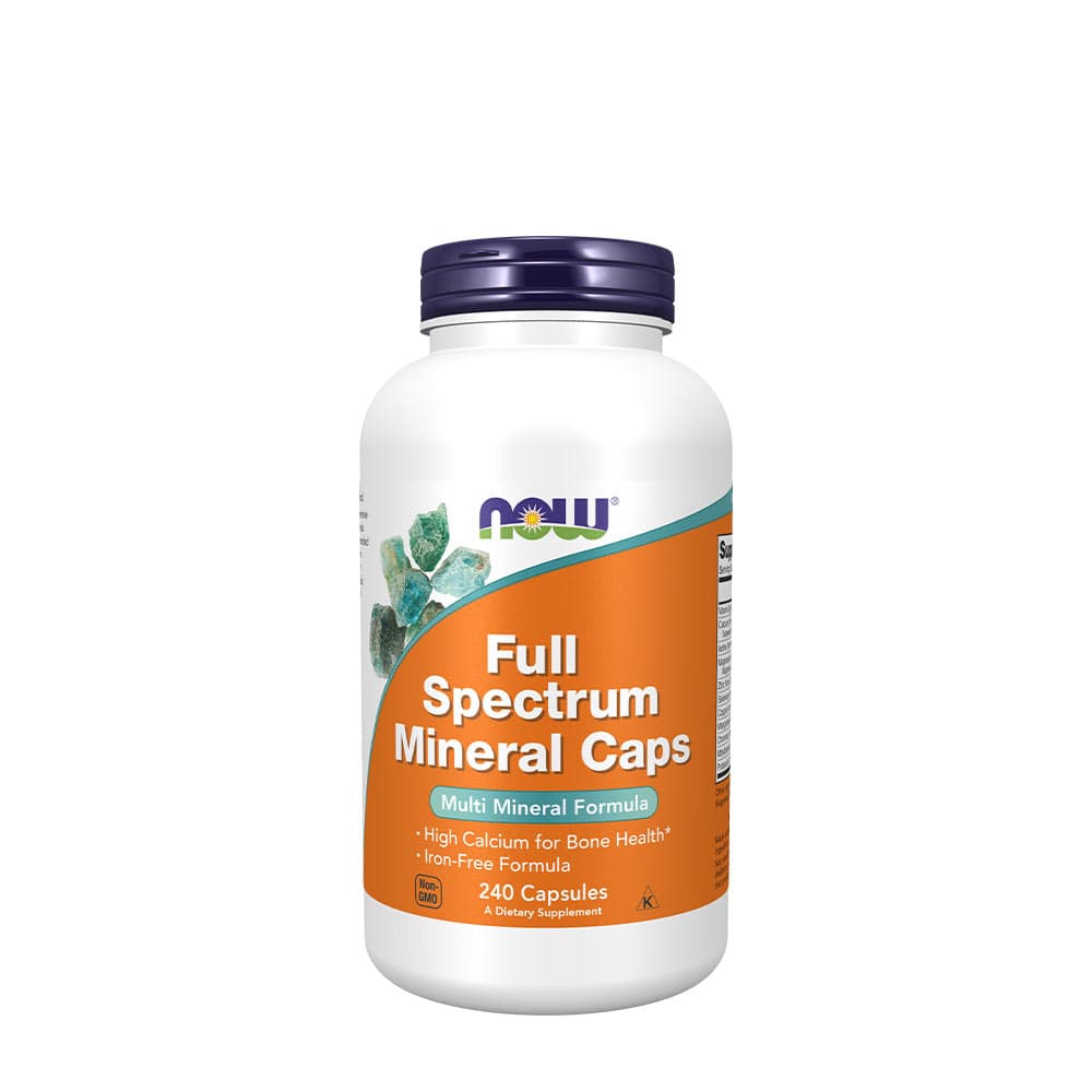 NOW Foods - Full Spectrum Minerals, Iron-Free – NOW Foods packaging