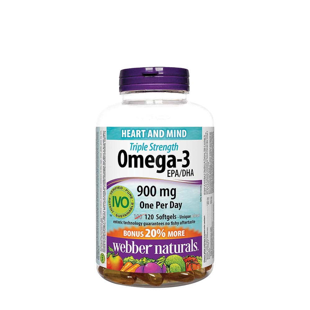 Webber Naturals Triple Strength Omega-3 - 80 Softgels