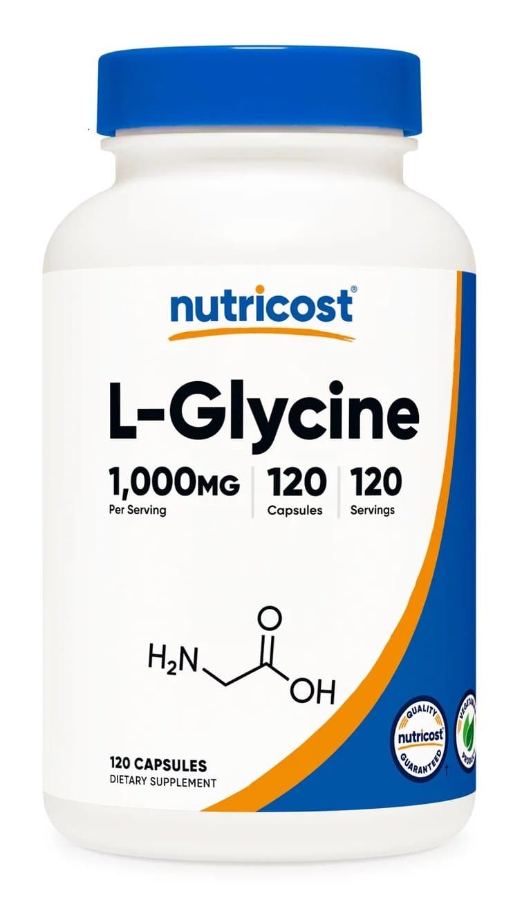 Nutricost - L-Glicina - 120 Cápsulas – Nutricost empaque