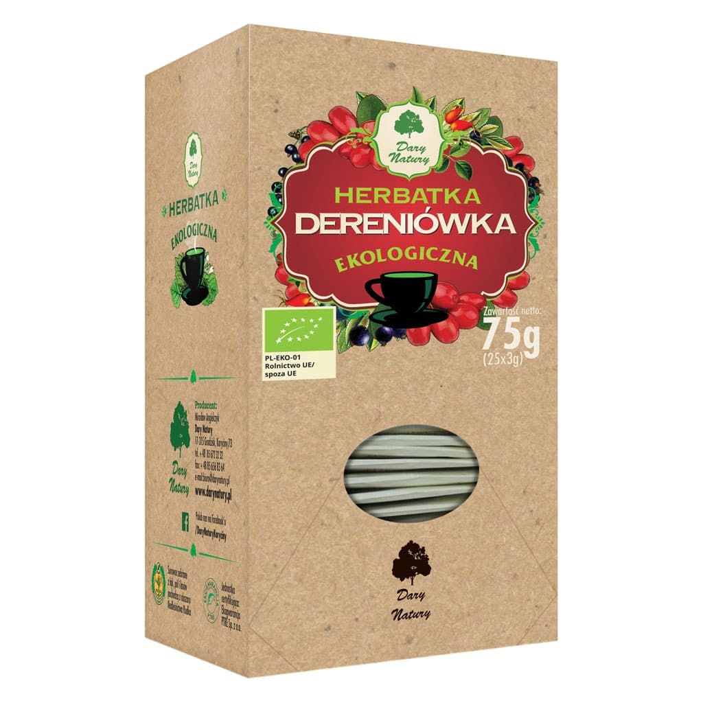 Dary Natury - Bio-Kornelkirschtee – Verpackung