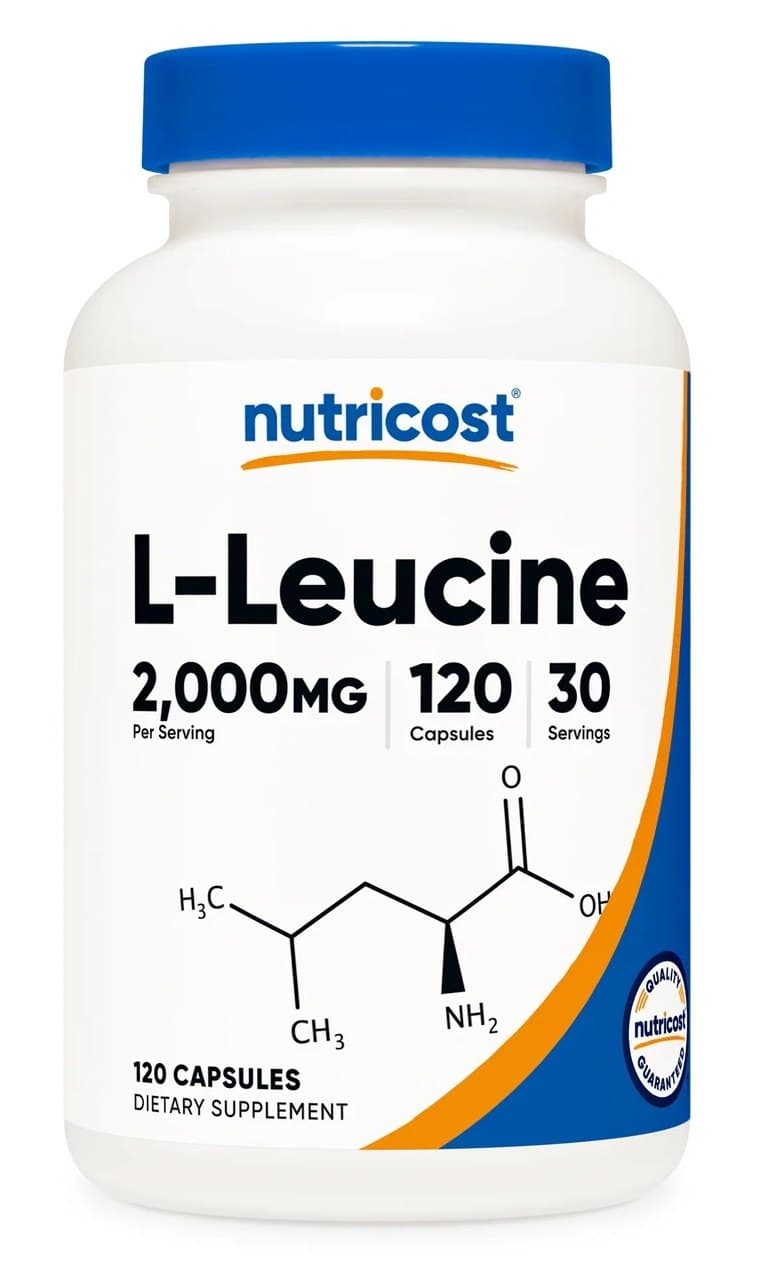 Nutricost - L-Leucina - 120 Cápsulas – Nutricost empaque
