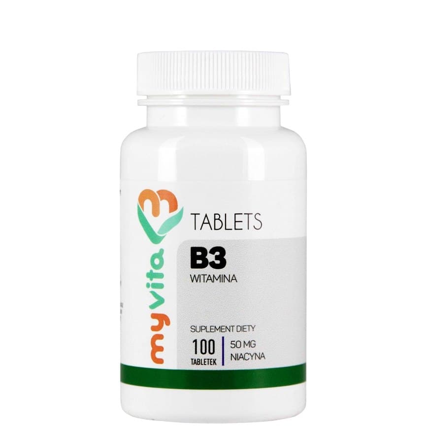 MyVita - Vitamine B3 - 100 comprimés – MyVita packaging