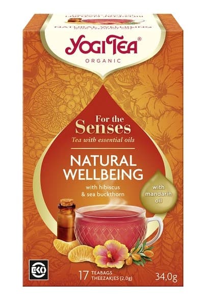 Yogi Tea - Natural Wellbeing - 34g (17 teabags × 2g) – YOGI TEA förpackning
