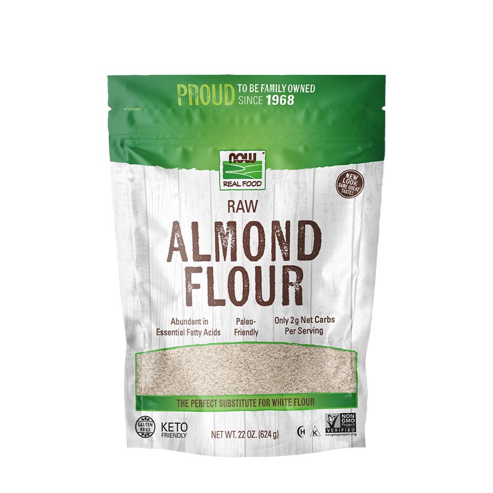 Now Foods Almond Flour - 624 g – NOW Foods packaging