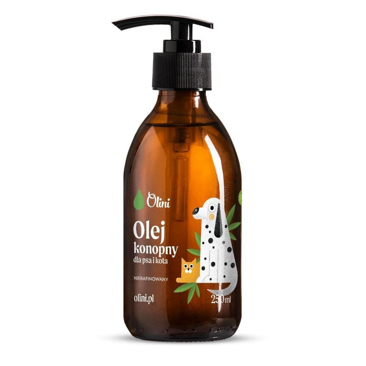 Olini Hennepolie voor honden en katten 250 ml | olini – olini verpakking
