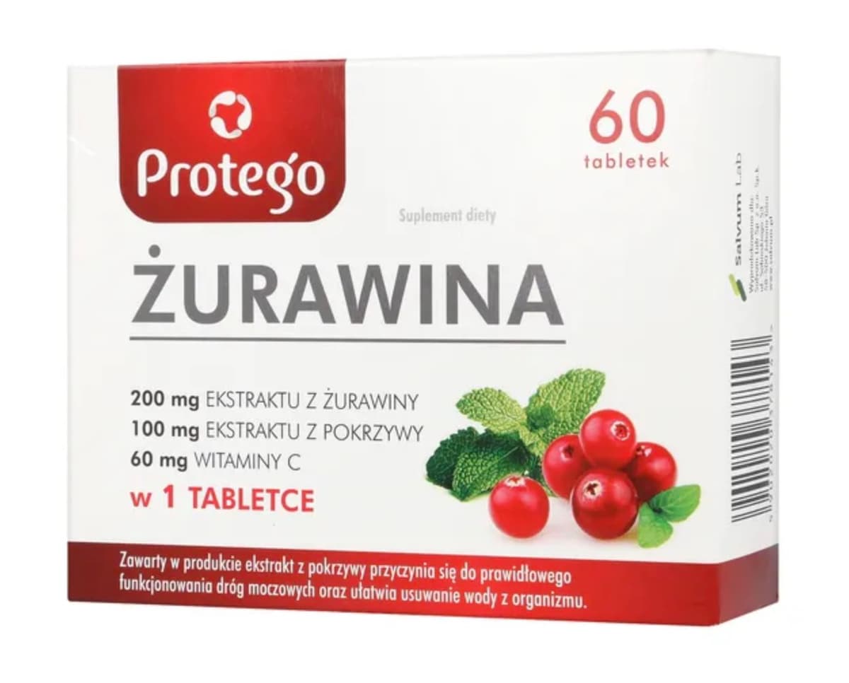 Protego - Cranberry - 60 Tabs – Protego förpackning