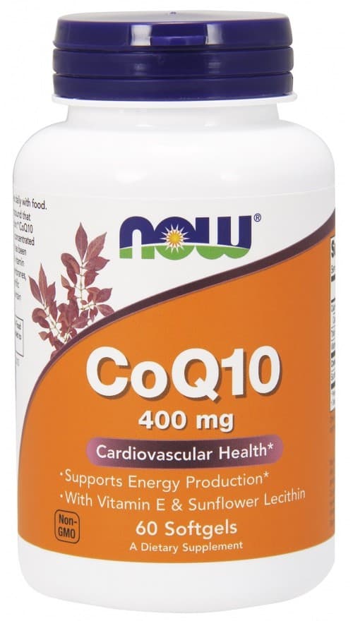 NOW Foods - CoQ10 Mit Lecithin & Vitamin E – NOW Foods packaging