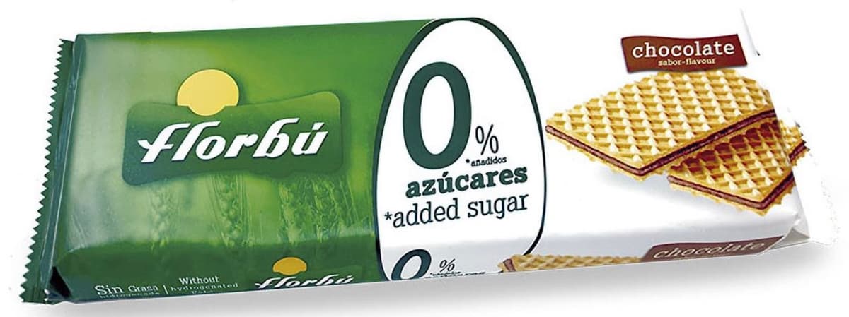 Florbu Waffle Cookies with Cocoa Cream Without Added Sugar 150 g | Bio Planet – Florbu packaging