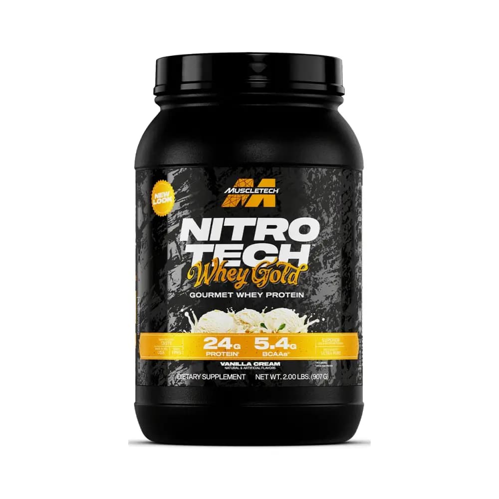 MuscleTech Nitro Tech 100% Whey Gold – Muscletech förpackning