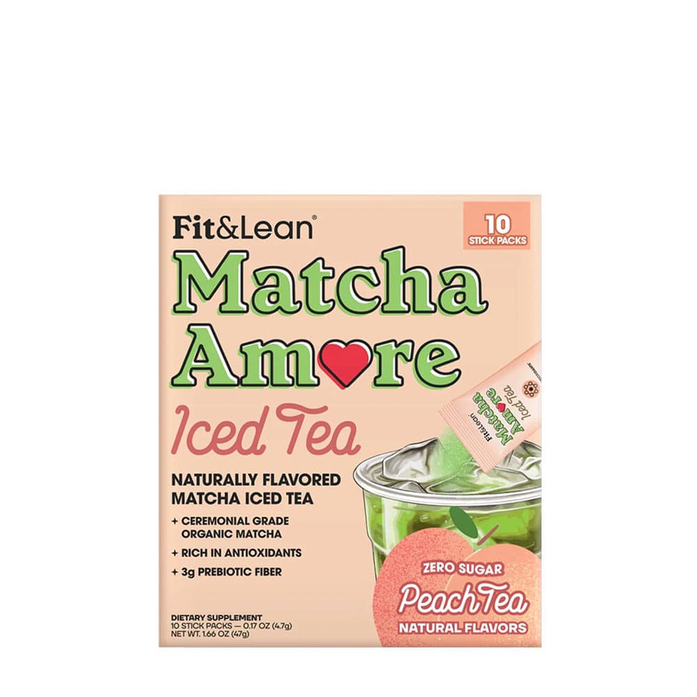 Fit & Lean - Matcha Amore Iced Tea – Fit&Lean förpackning